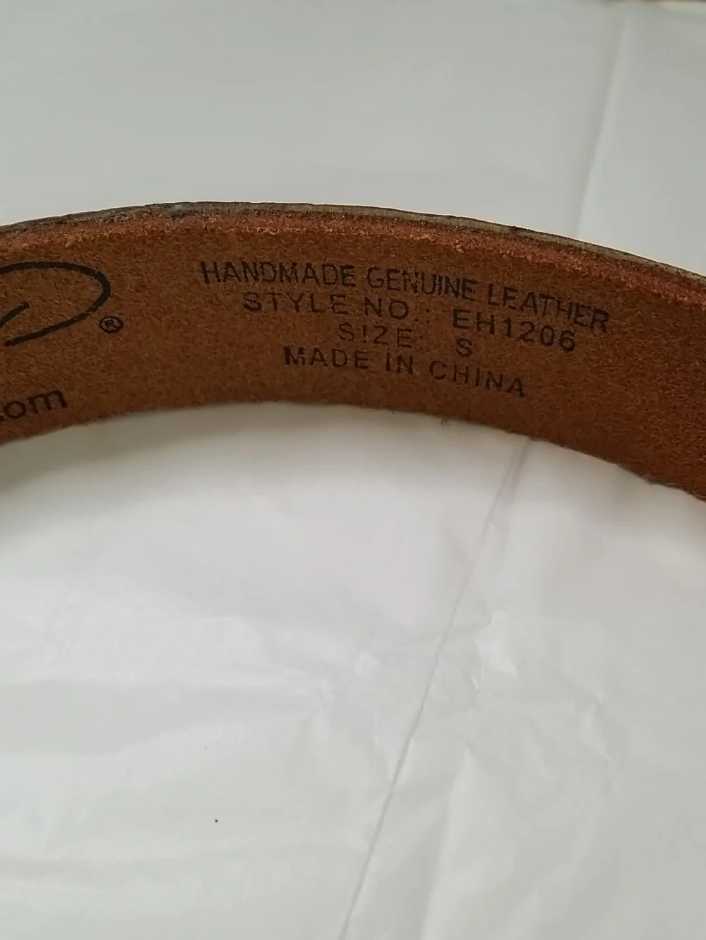 Ed Hardy Leather Belt Mens Small Genuine Vintage